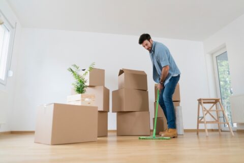 A professional providing expert move-out cleaning services in Phoenix, AZ